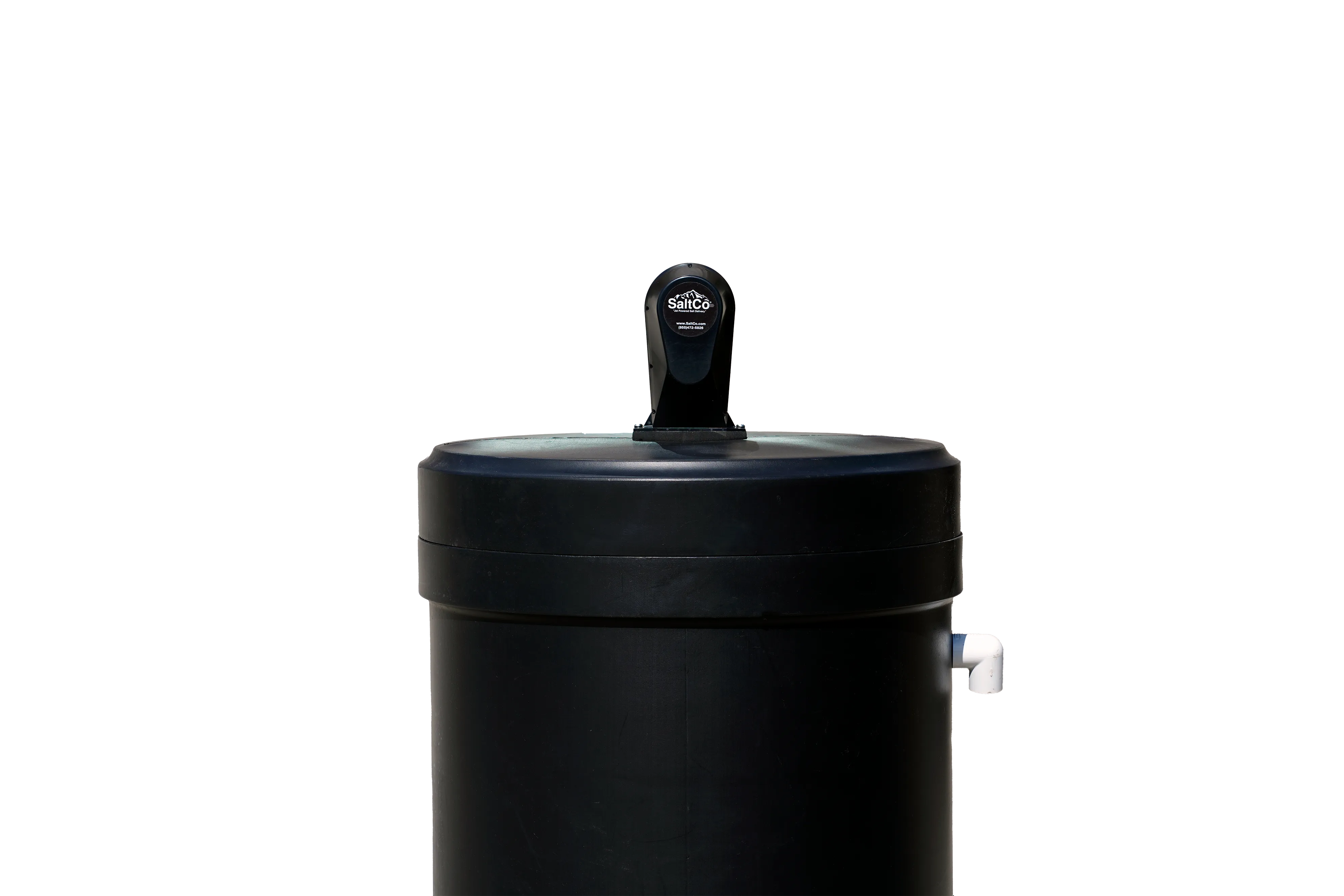 Commercial brine tank level sensor with cellular connectivity for 24/7 salt level monitoring at facilities